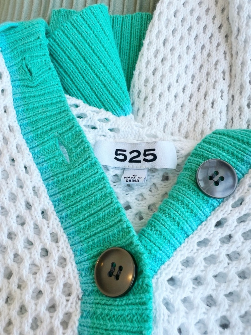 Small 525 Open Knit Hooded Sweater - Picture 4 of 4